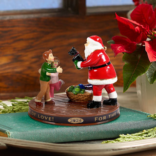 Department 56 Original Snow Village Accessory: Santa Comes To Town 2024 sparkle-castle