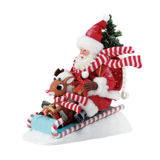 Department 56 Possible Dreams Rudolph: Ready Santa! sparkle-castle