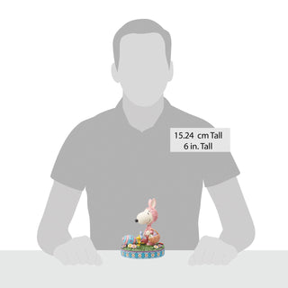 Jim Shore Peanuts: Snoopy & Woodstock In Easter Bunny Suits Figurine sparkle-castle