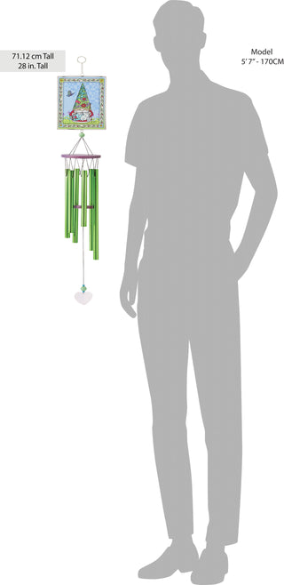 Jim Shore Heartwood Creek: Gnome Wind Chime sparkle-castle