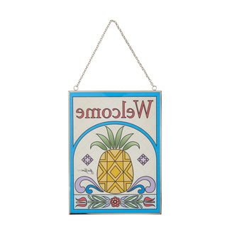 Jim Shore Heartwood Creek: Pineapple Welcome Suncatcher sparkle-castle