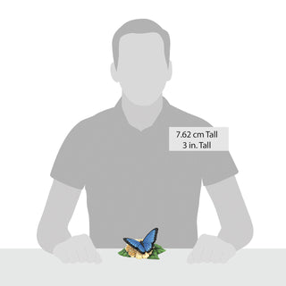 Jim Shore Heartwood Creek: Blue Morpho Butterfly Mini Figurine sparkle-castle