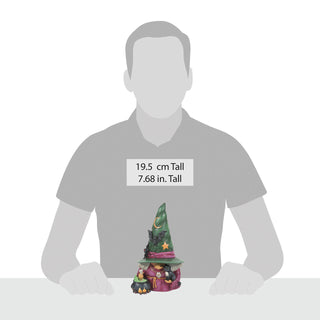 Jim Shore Heartwood Creek: Witch Gnome With Cauldron Figurine sparkle-castle