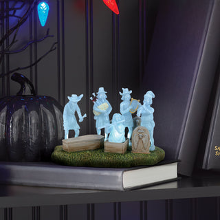 Department 56 Snow Village Halloween Accessory: Haunted Mansion's The Phantom Five sparkle-castle