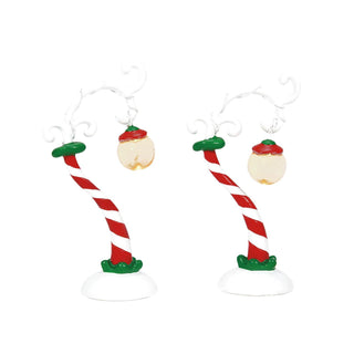 Department 56 Grinch Village Accessory: Grinch Streetlights, Set of 2 sparkle-castle
