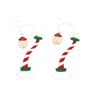 Department 56 Grinch Village Accessory: Grinch Streetlights, Set of 2 sparkle-castle