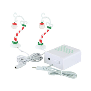 Department 56 Grinch Village Accessory: Grinch Streetlights, Set of 2 sparkle-castle