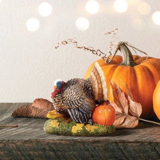 Department 56 Cross Product Halloween Village Accessory: Tom Turkey sparkle-castle