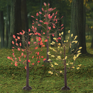 Department 56 Cross Product Halloween Village Accessory: September Oaks, Set of 3 sparkle-castle