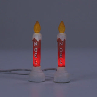 Department 56 Cross Product Village Accessory: Blow Mold Candles, Set of 2 sparkle-castle