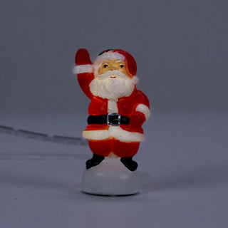 Department 56 Cross Product Village Accessory: Blow Mold Santa sparkle-castle