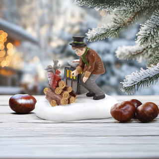 Department 56 Dickens Snow Village Accessory: Enough To Share sparkle-castle