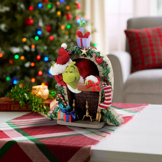Department 56 Possible Dreams Grinch: Up the Chimbley Figurine sparkle-castle