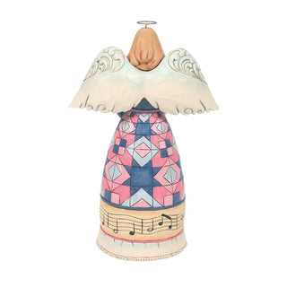 Jim Shore Heartwood Creek: Music Angel Figurine sparkle-castle