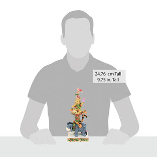 Jim Shore Disney Traditions: Stacked Pooh & Friends Figurine sparkle-castle
