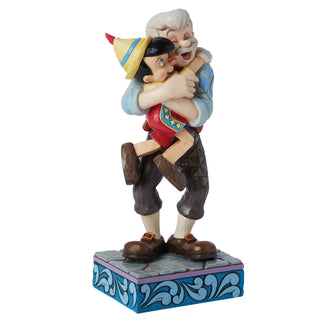 Jim Shore Disney Traditions: Gepetto & Pinocchio Figurine sparkle-castle