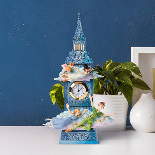 Jim Shore Disney Traditions: Peter Pan's Clock Figurine sparkle-castle