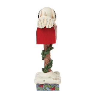 Jim Shore Peanuts: Woodstock & Snoopy On Mailbox Figurine sparkle-castle