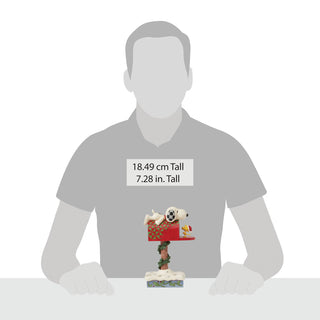 Jim Shore Peanuts: Woodstock & Snoopy On Mailbox Figurine sparkle-castle