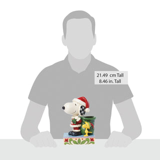 Jim Shore Peanuts: Santa Snoopy & Woodstock As Elf Figurine - SIGNED sparkle-castle