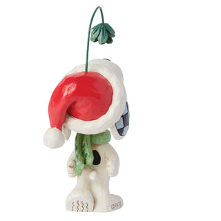 Jim Shore Peanuts: Snoopy Under Mistletoe Mini Figurine sparkle-castle