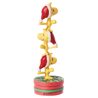 Jim Shore Peanuts: Stacked Woodstocks Mini Figurine sparkle-castle