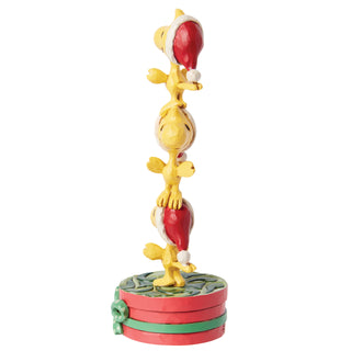 Jim Shore Peanuts: Stacked Woodstocks Mini Figurine sparkle-castle