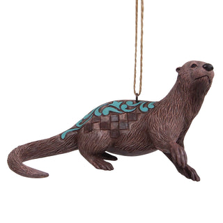 Jim Shore Animal Planet: River Otter Hanging Ornament sparkle-castle