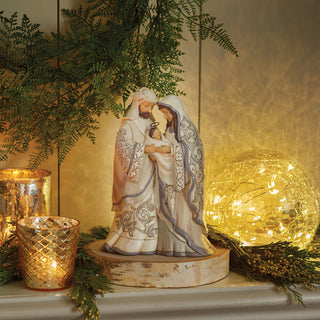 Jim Shore Heartwood Creek: White Woodland Nativity Family Figurine - SIGNED sparkle-castle