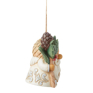 Jim Shore Heartwood Creek: White Woodland Dated 2024 Gnome Hanging Ornament sparkle-castle