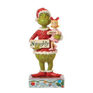 Jim Shore The Grinch: Grinch And Cindy Lou Holding Naughty/Nice Signs Figurine - SIGNED sparkle-castle