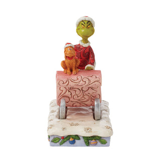 Jim Shore The Grinch: Grinch And Max On Sleigh Figurine sparkle-castle