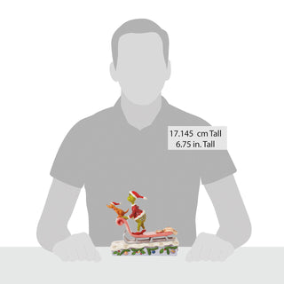 Jim Shore The Grinch: Grinch And Max On Sleigh Figurine sparkle-castle