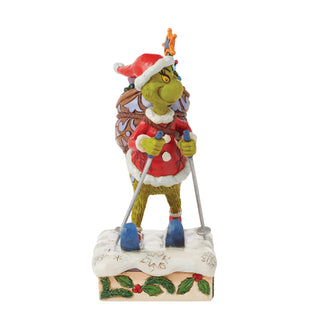 Jim Shore The Grinch: Grinch Skiing Figurine sparkle-castle