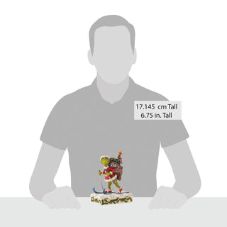 Jim Shore The Grinch: Grinch Skiing Figurine sparkle-castle