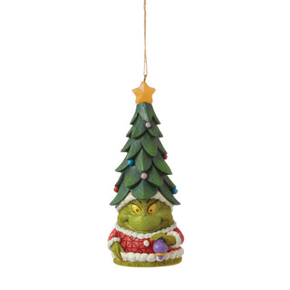 Jim Shore The Grinch: Grinch Gnome With Lit Star Hat Hanging Ornament sparkle-castle