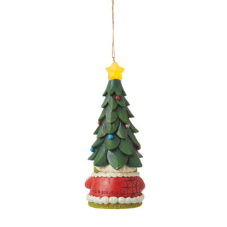 Jim Shore The Grinch: Grinch Gnome With Lit Star Hat Hanging Ornament sparkle-castle