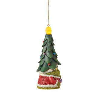 Jim Shore The Grinch: Grinch Gnome With Lit Star Hat Hanging Ornament sparkle-castle