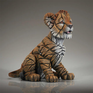Edge Sculpture: Lion Cub Figurine
