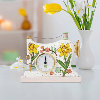 Allen Designs: Sew Happy Desk Clock sparkle-castle