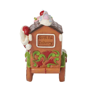 Jim Shore Heartwood Creek: Gingerbread Christmas Train Engine Figurine sparkle-castle