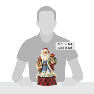 Jim Shore Heartwood Creek: Highland Glen Santa With Birdhouse Figurine sparkle-castle