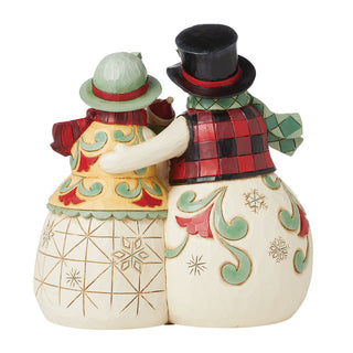 Jim Shore Heartwood Creek: Highland Glen Santa Snowman Family Figurine sparkle-castle