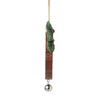 Jim Shore Heartwood Creek: Highland Glen Wood Slice Scene Hanging Ornament sparkle-castle