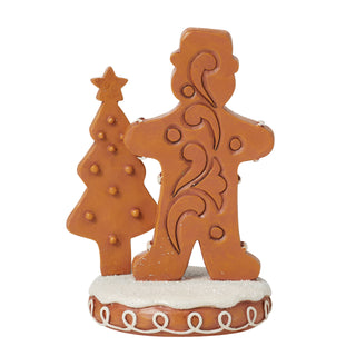 Jim Shore Heartwood Creek: Gingerbread Christmas Boy With Tree Figurine sparkle-castle