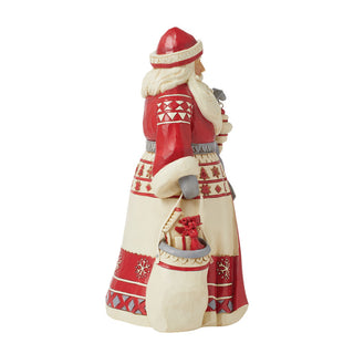 Jim Shore Heartwood Creek: Nordic Noel Santa With Toy Bag Figurine sparkle-castle