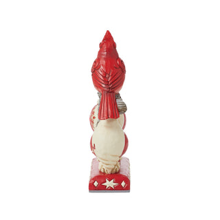 Jim Shore Heartwood Creek: Nordic Noel Cardinal on NOEL Sign Figurine sparkle-castle