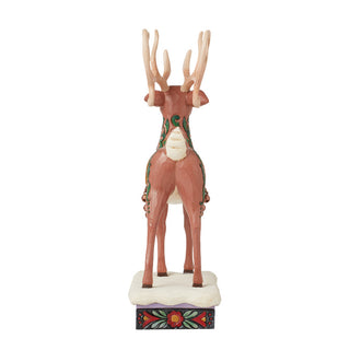 Jim Shore Heartwood Creek: Holiday Manor Deer Figurine sparkle-castle