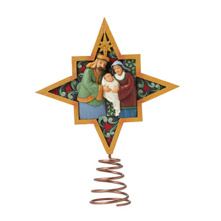 Jim Shore Heartwood Creek: Holiday Manor Nativity Star Tree Topper - SIGNED sparkle-castle