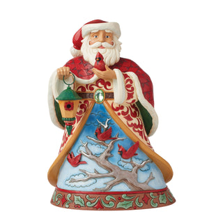 Jim Shore Heartwood Creek: 2nd Annual Collector's Edition Santa With Cardinal Scene Figurine - SIGNED sparkle-castle